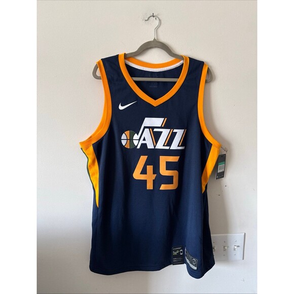 Nike Other - Men's Nike Donovan Mitchell #45 Utah Jazz 2020/21 Swingman Icon Jersey Sz 52 NWT